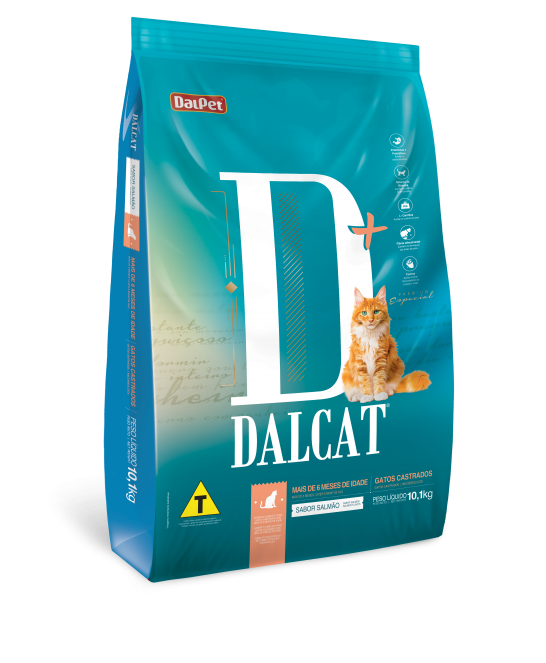 DalCat D+ Gatos Castrados Sabor Salmão